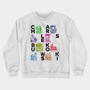 Bukowski Book Illustrations Crewneck Sweatshirt